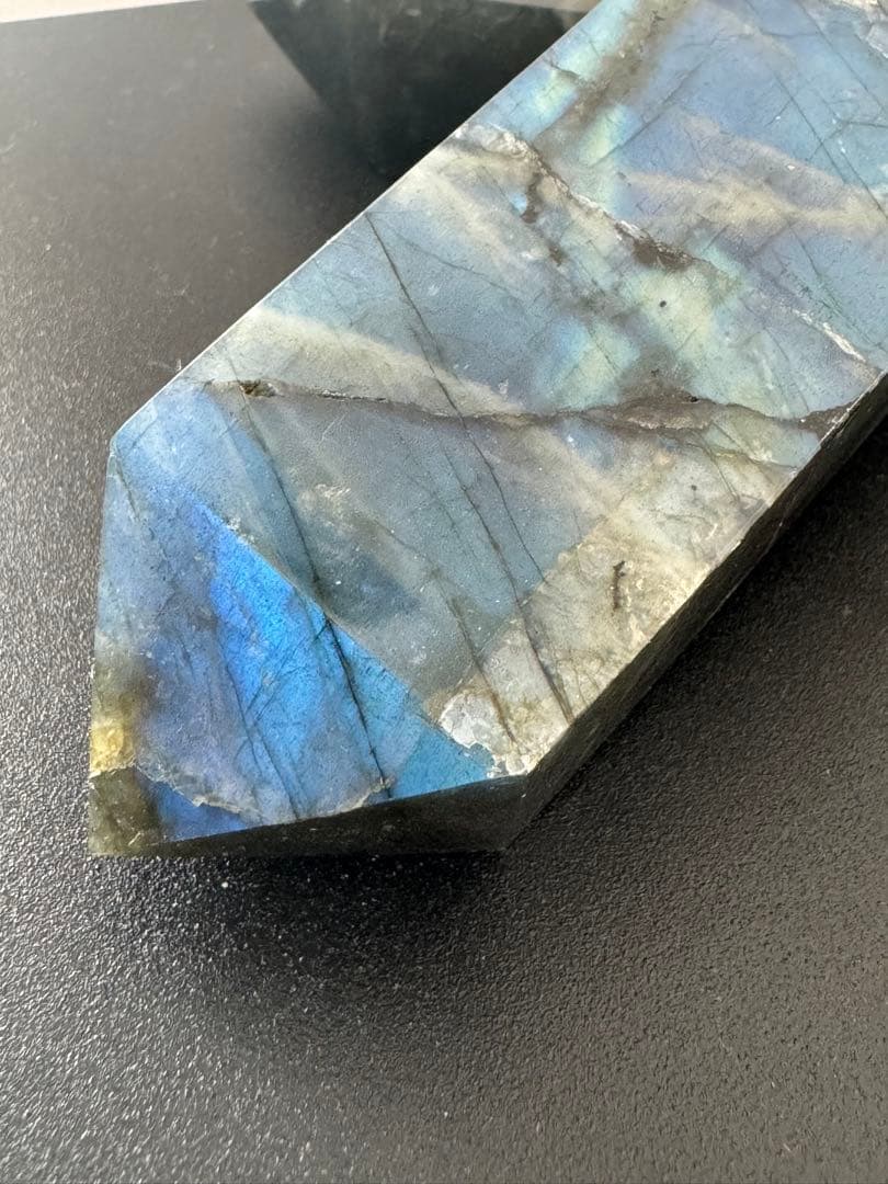 【高品質】マダガスカル産 ラブラドライト タワー ペア　ブルーシラーが完璧⭐︎