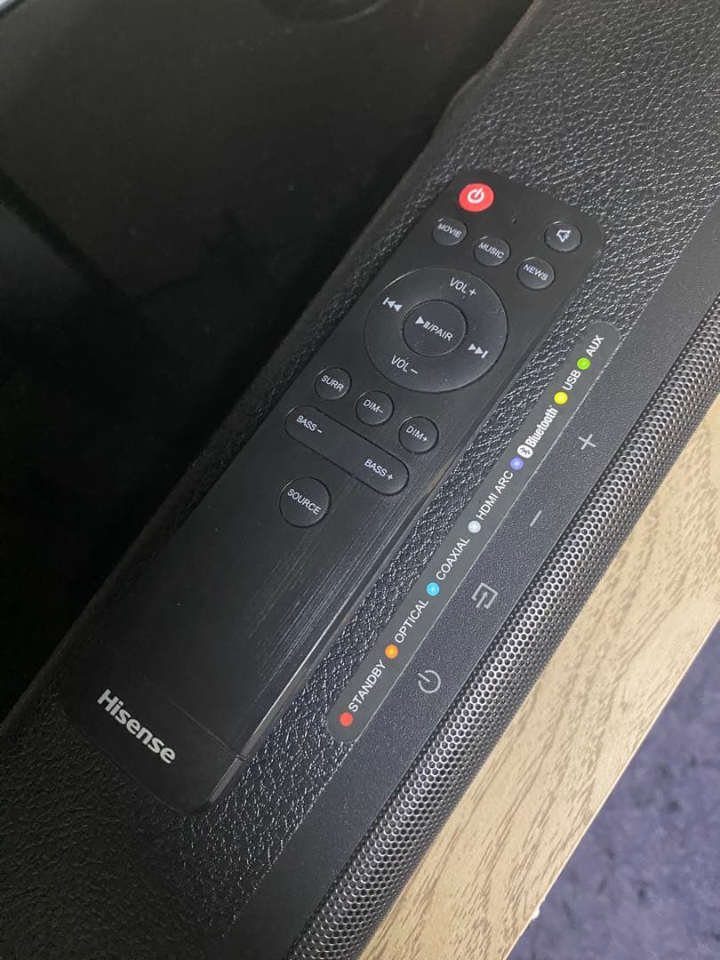 ハイセンス2.1chサランドバースピーカーサブスピーカー内臓 BIuetooth