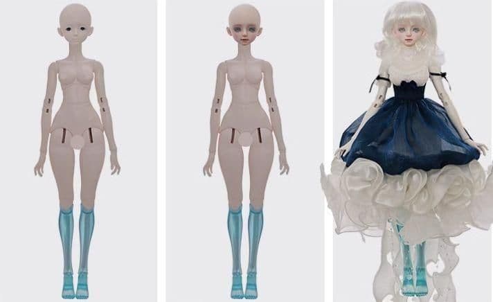 AX932 BJD 1/4 ドール本体 Evadne 球体関節人形 ハンドメイド