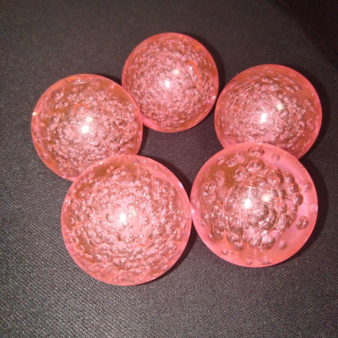 メダルゲーム アクリル気泡ボール（桃色25個）