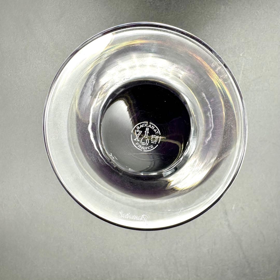 【難あり】Baccarat バカラ アクアレーユ 花瓶 クリスタル パープル