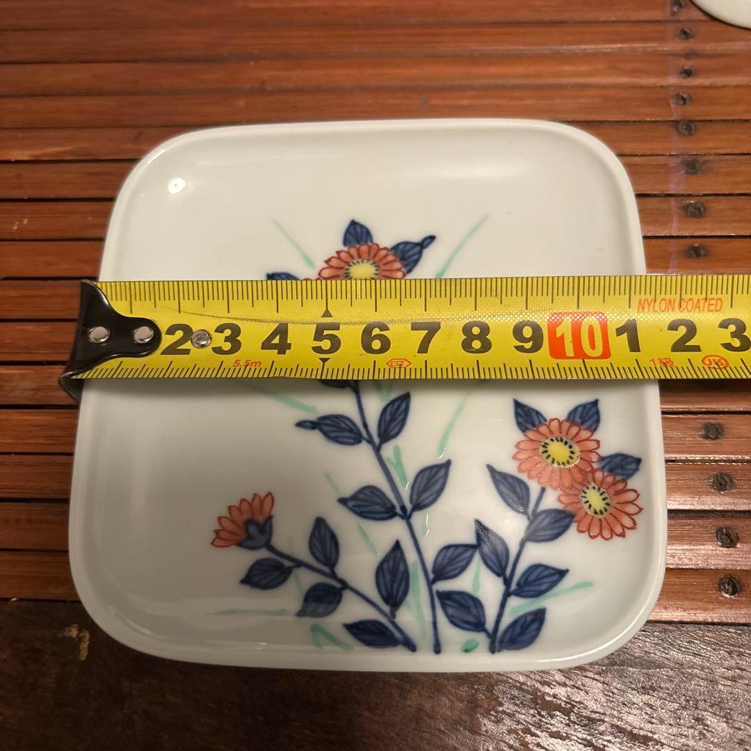 渋草焼　角小皿　5枚セット