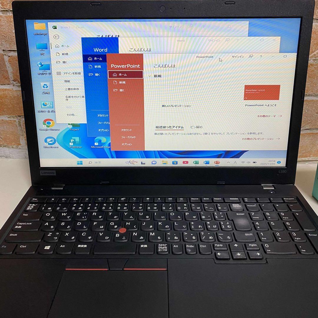 美品　レノボノート PC 高速起動SSD Windows 11 オフィス付き