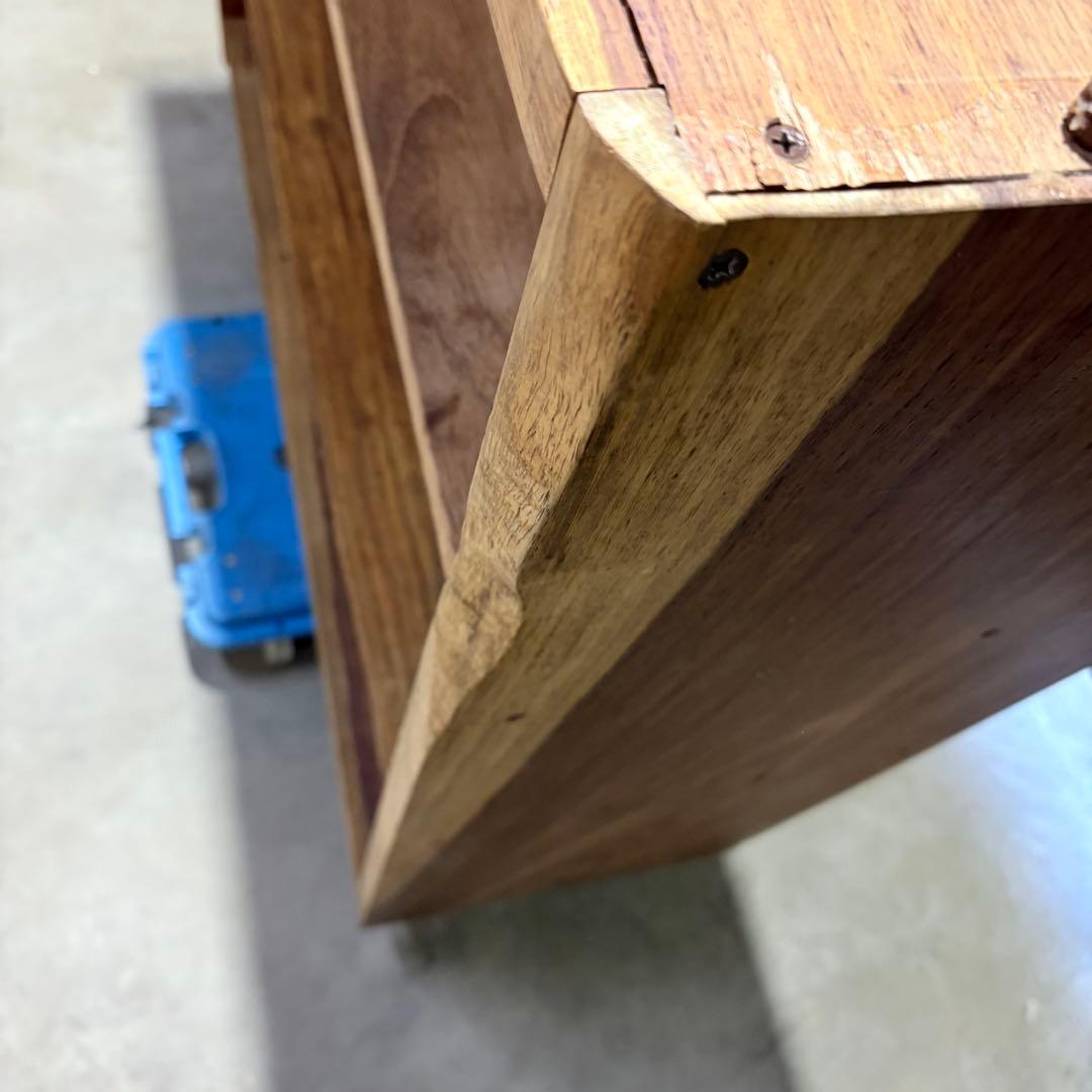 【福岡】ブビンガ Bubinga アフリカ産 本棚 アンティーク