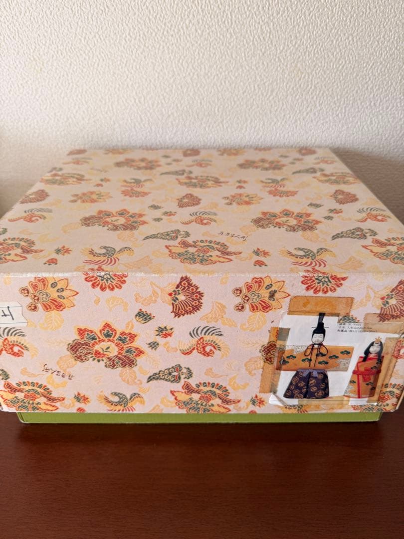 【未使用】真多呂人形 立ち雛(大作) 木目込み雛人形　台座付き