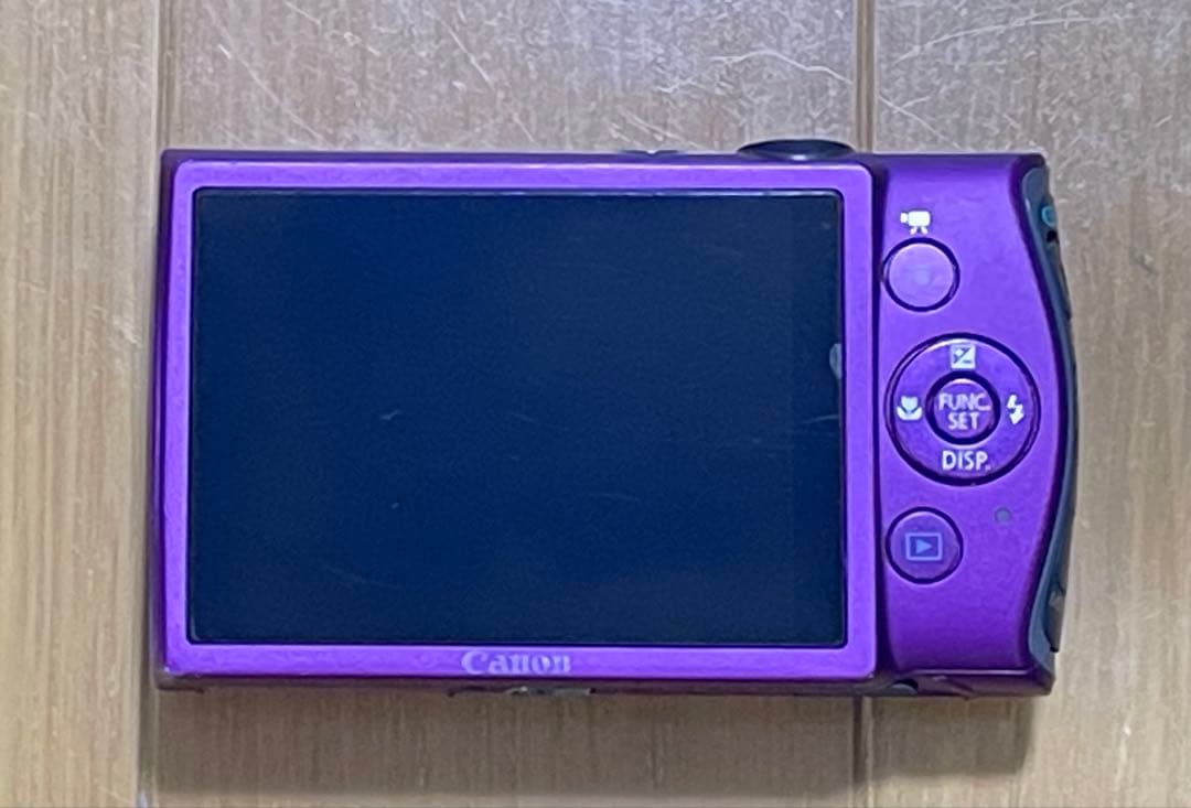 Canon IXY 600F パープル 本体と付属品★純正ケース長ストラップ付き