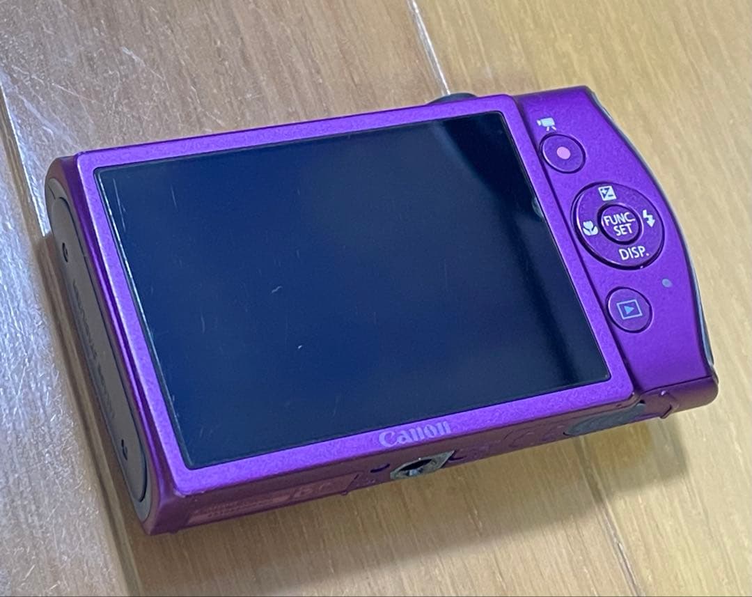 Canon IXY 600F パープル 本体と付属品★純正ケース長ストラップ付き