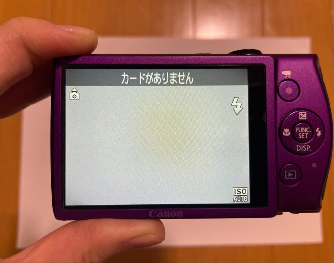 Canon IXY 600F パープル 本体と付属品★純正ケース長ストラップ付き