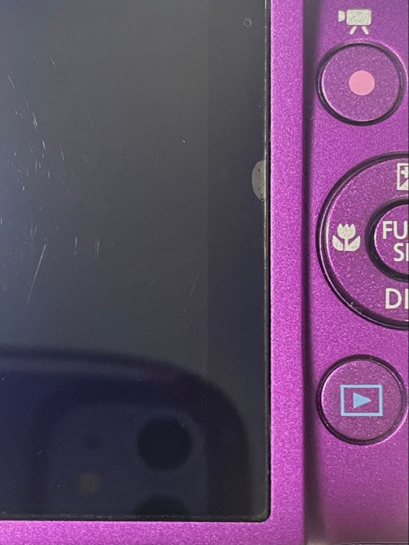 Canon IXY 600F パープル 本体と付属品★純正ケース長ストラップ付き