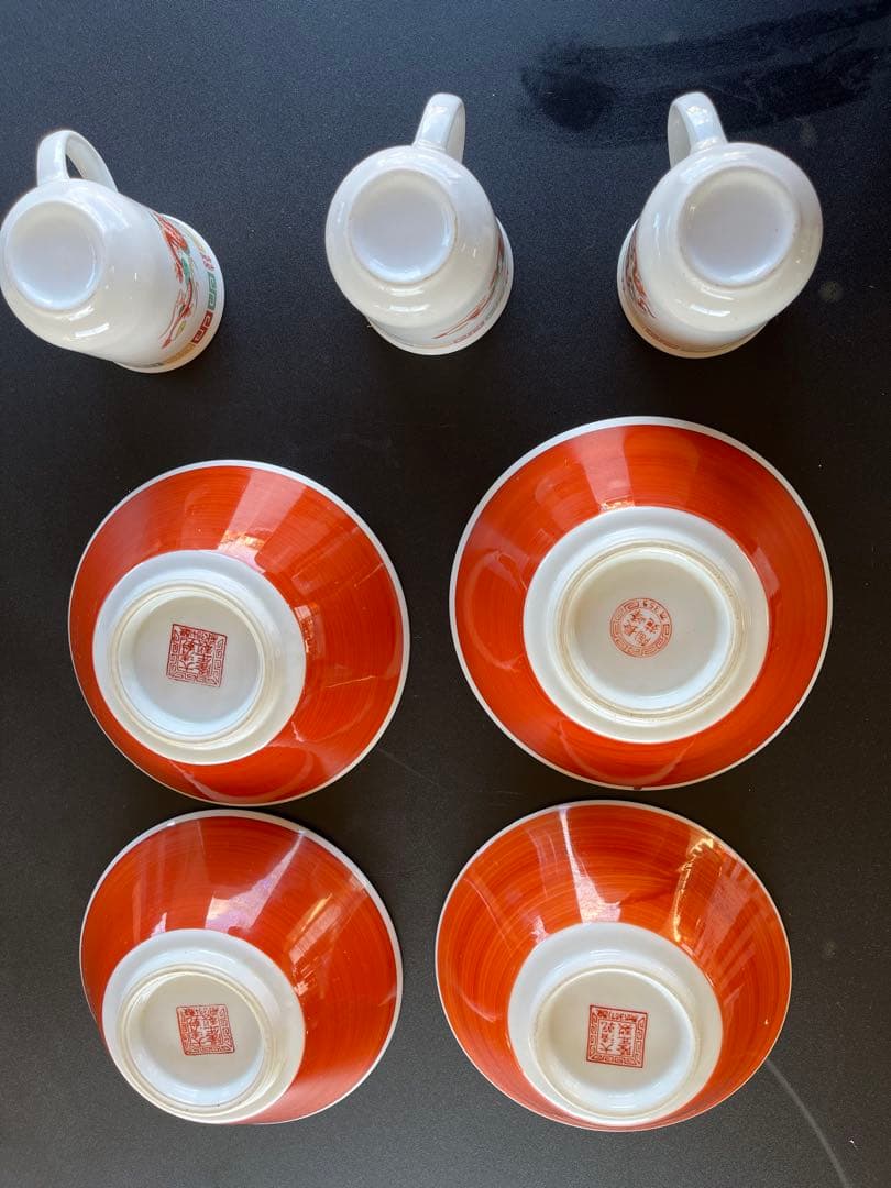 昭和レトロラーメン鉢ヴィンテージとカップ7個セット