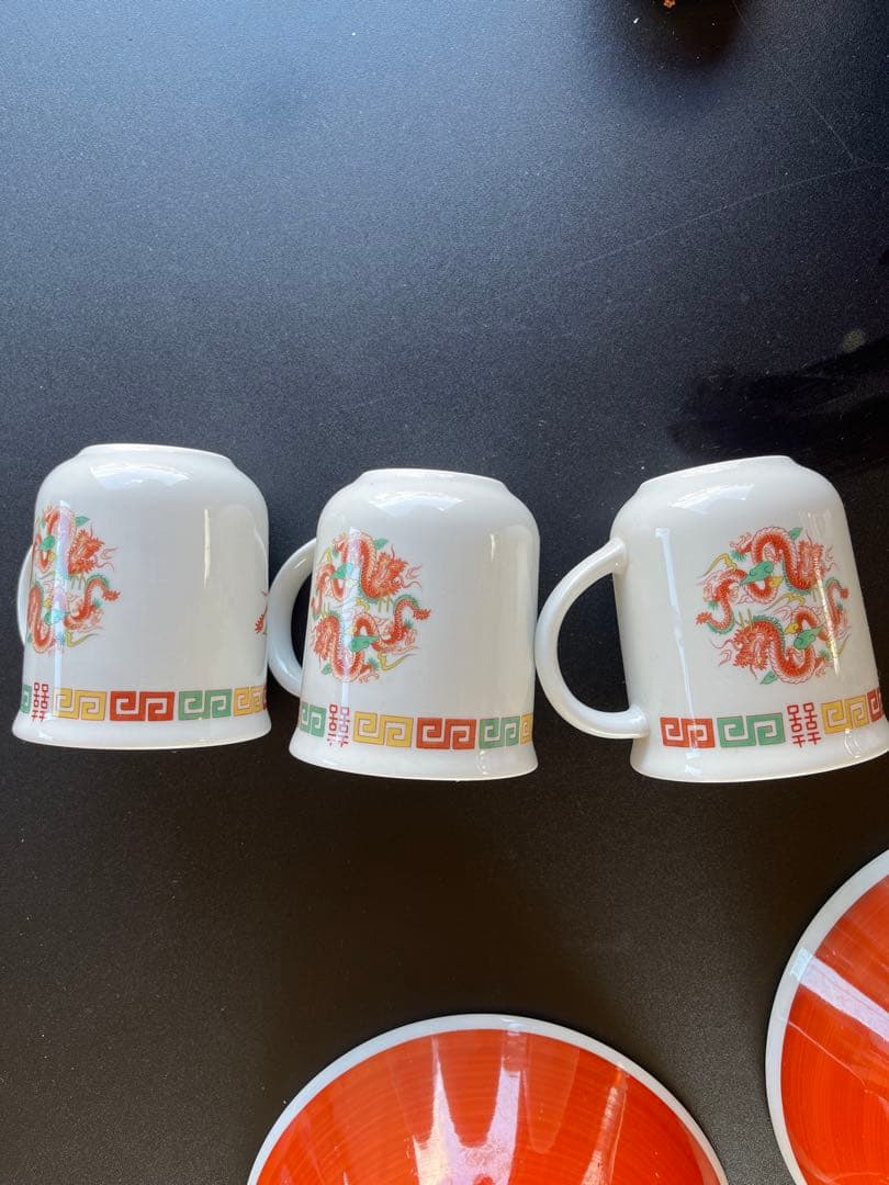 昭和レトロラーメン鉢ヴィンテージとカップ7個セット