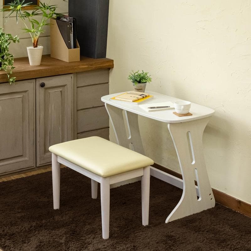 《新品・送料無料》コンパクトデスク＆チェアセット　DBR/NA/WW