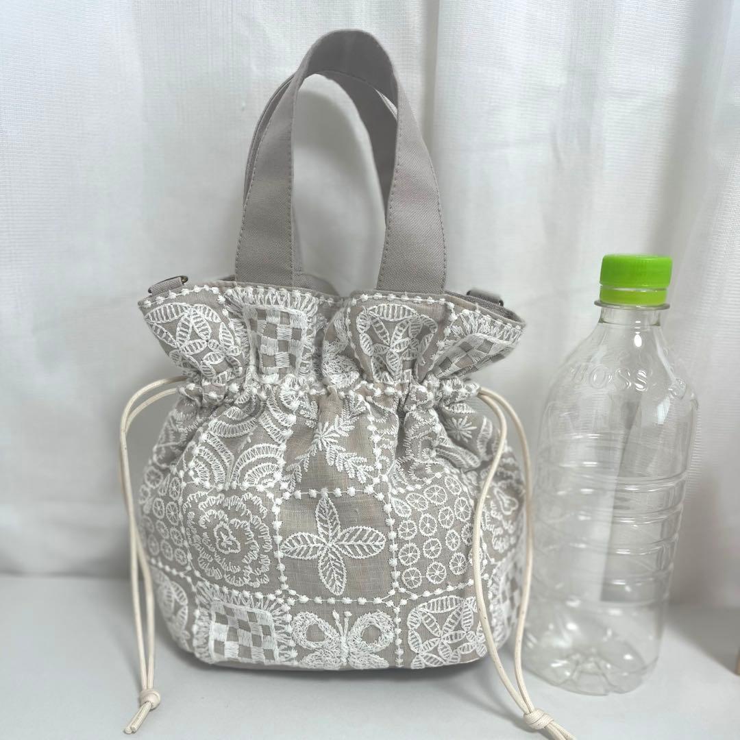 ミナペルホネン foresttile ミニ巾着バッグ