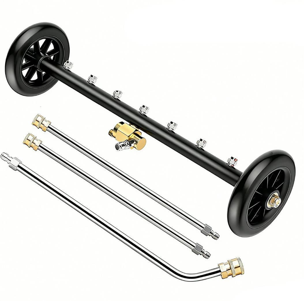 モバイル高圧洗浄機ハブブラシ付き2in1車体下部高圧洗浄4000PSIアタッチ