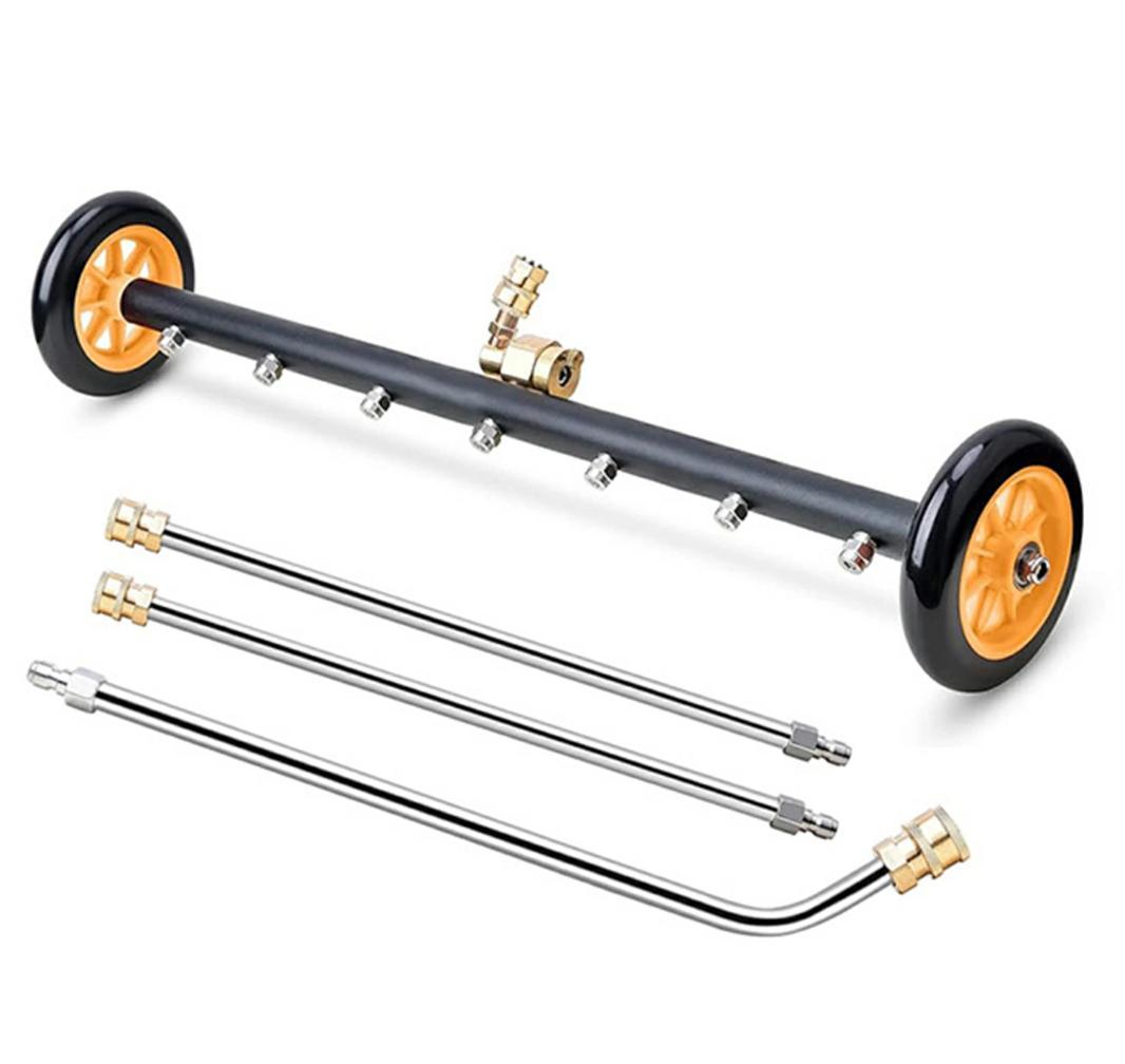 モバイル高圧洗浄機ハブブラシ付き2in1車体下部高圧洗浄4000PSIアタッチ