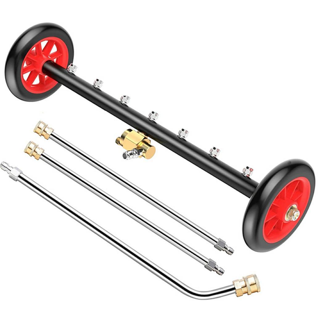 モバイル高圧洗浄機ハブブラシ付き2in1車体下部高圧洗浄4000PSIアタッチ