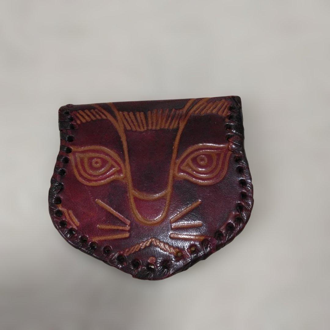 レザークラフトのポーチ・巾着・小銭入れセット　ハンドメイド