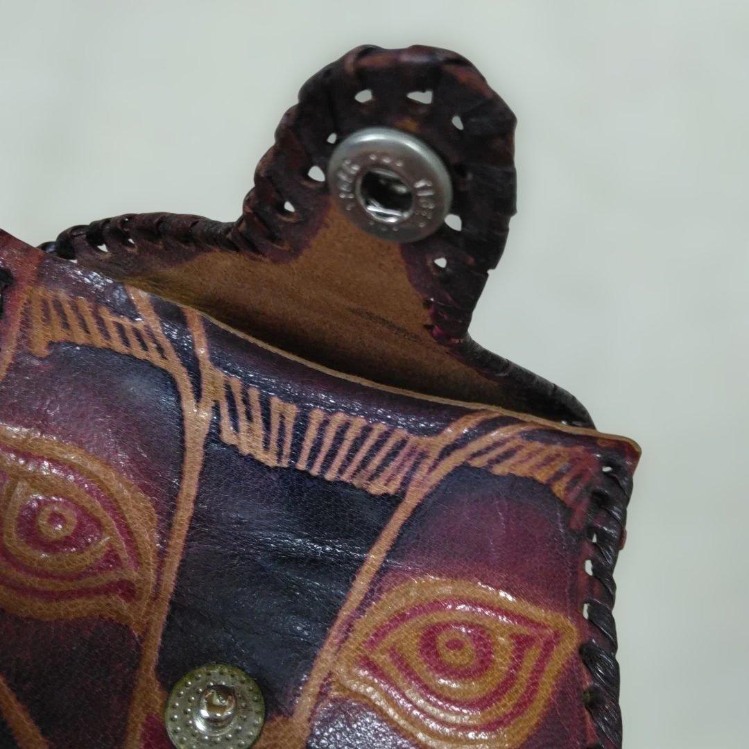 レザークラフトのポーチ・巾着・小銭入れセット　ハンドメイド