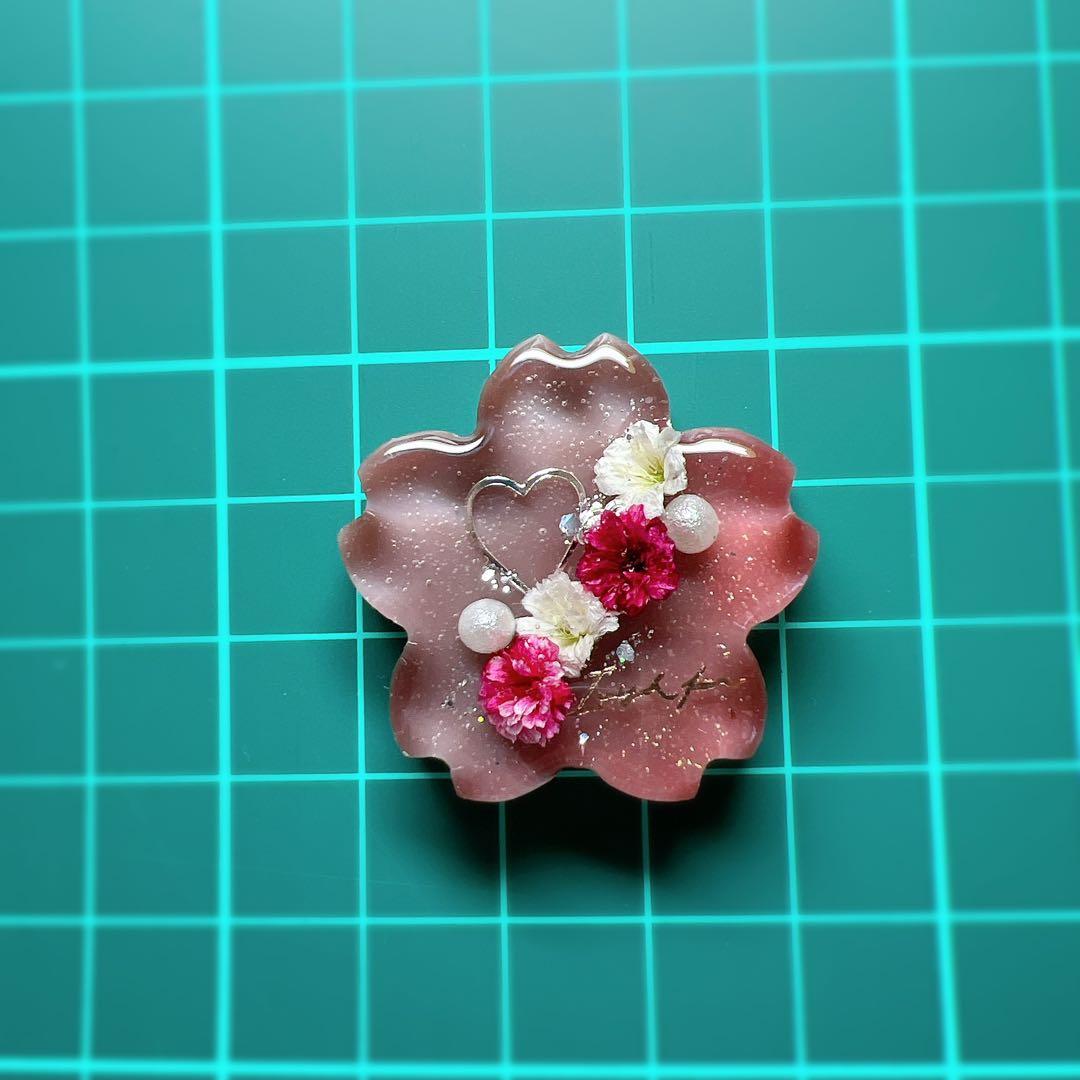 レジン ヘアゴム ドライフラワー No.828