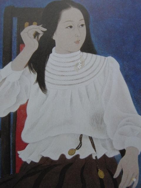 加藤晨明、【ひととき】、希少な大判額装用画集より、美品、日本人画家