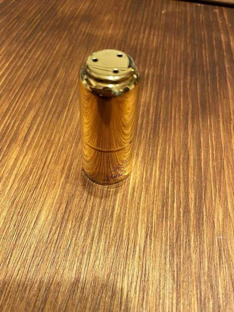 ソプラノサックスリガチャーとキャップセット ヤマハのゴールドプレート
