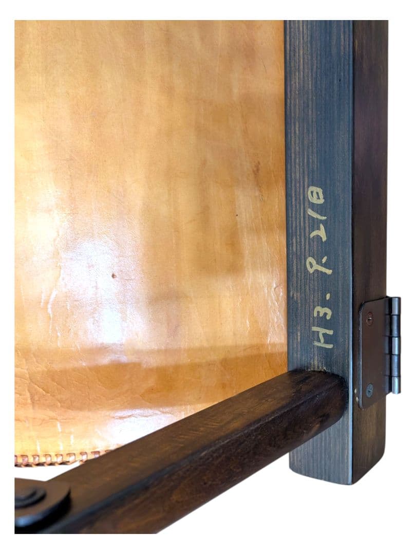 【希少】皮革仕様 ディレクターズチェア 折りたたみチェア