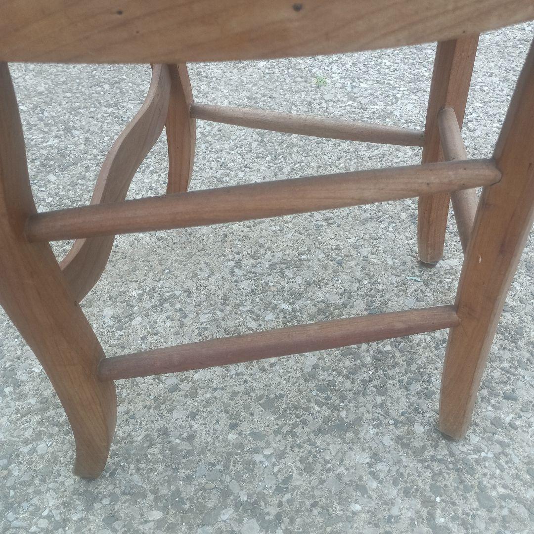 7531）フランス　ヴィンテージ　ダイニングチェア　座面編み込み