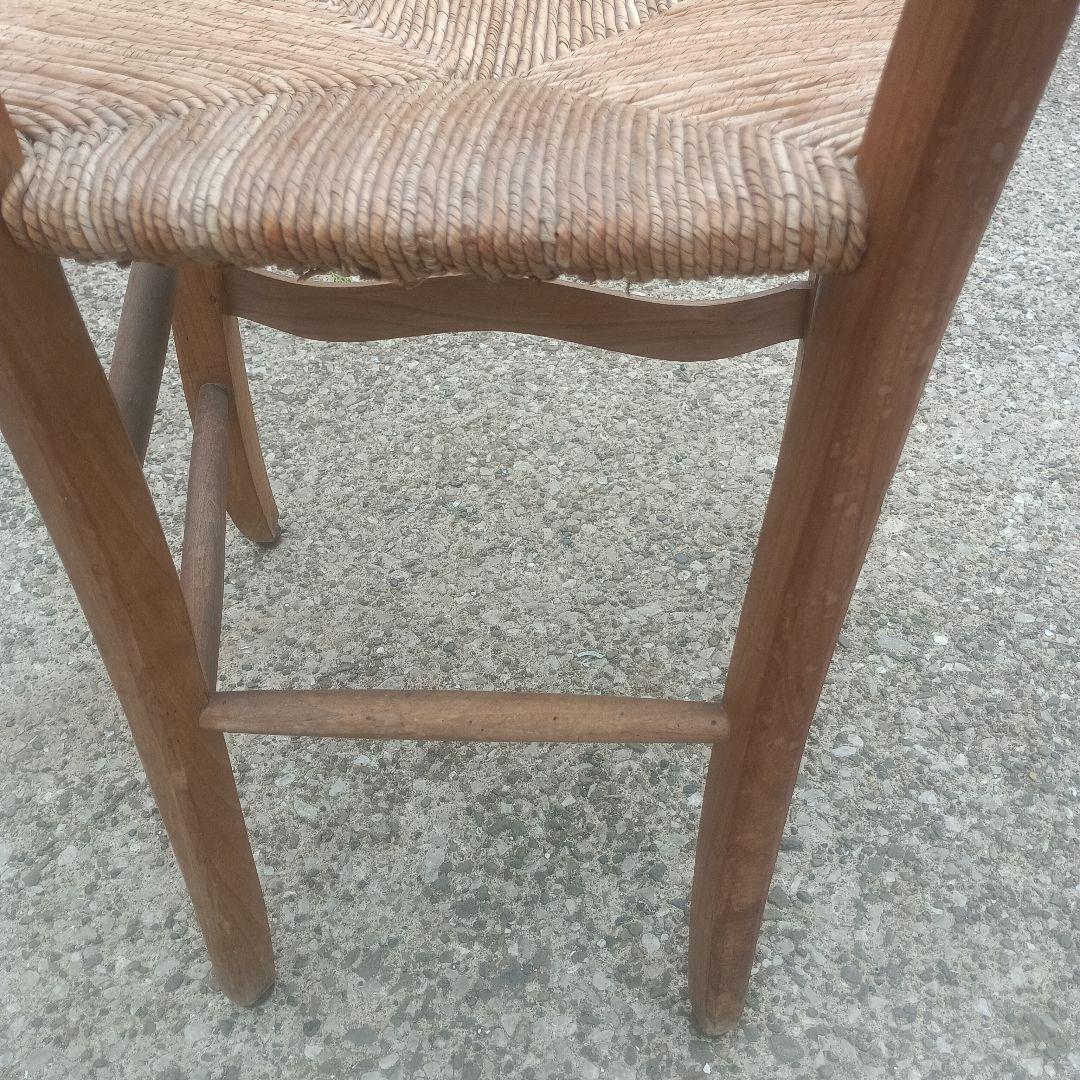 7531）フランス　ヴィンテージ　ダイニングチェア　座面編み込み