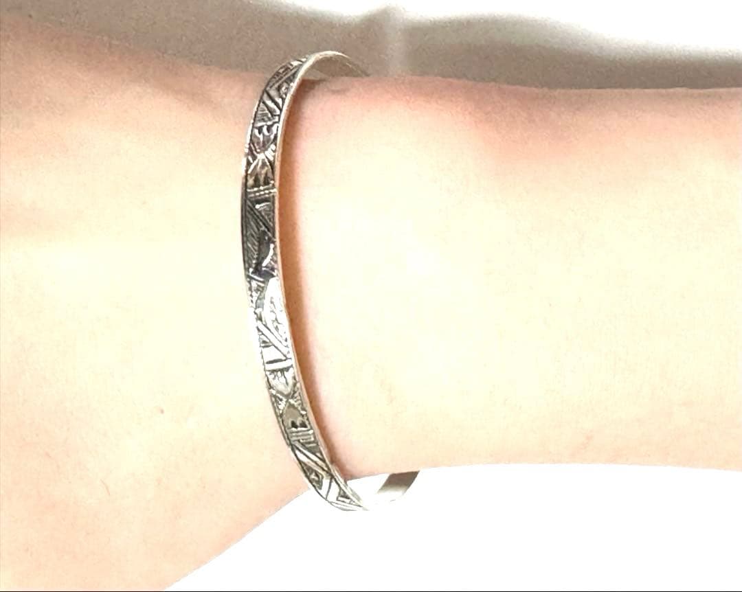 トゥアレグ族　ハンドメイド　シルバー　ブレスレット