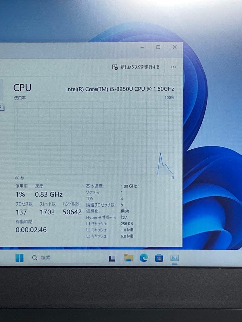 Windowsノート本体 ThinkPad X280 i5-8250U 16GB RAM 256GB