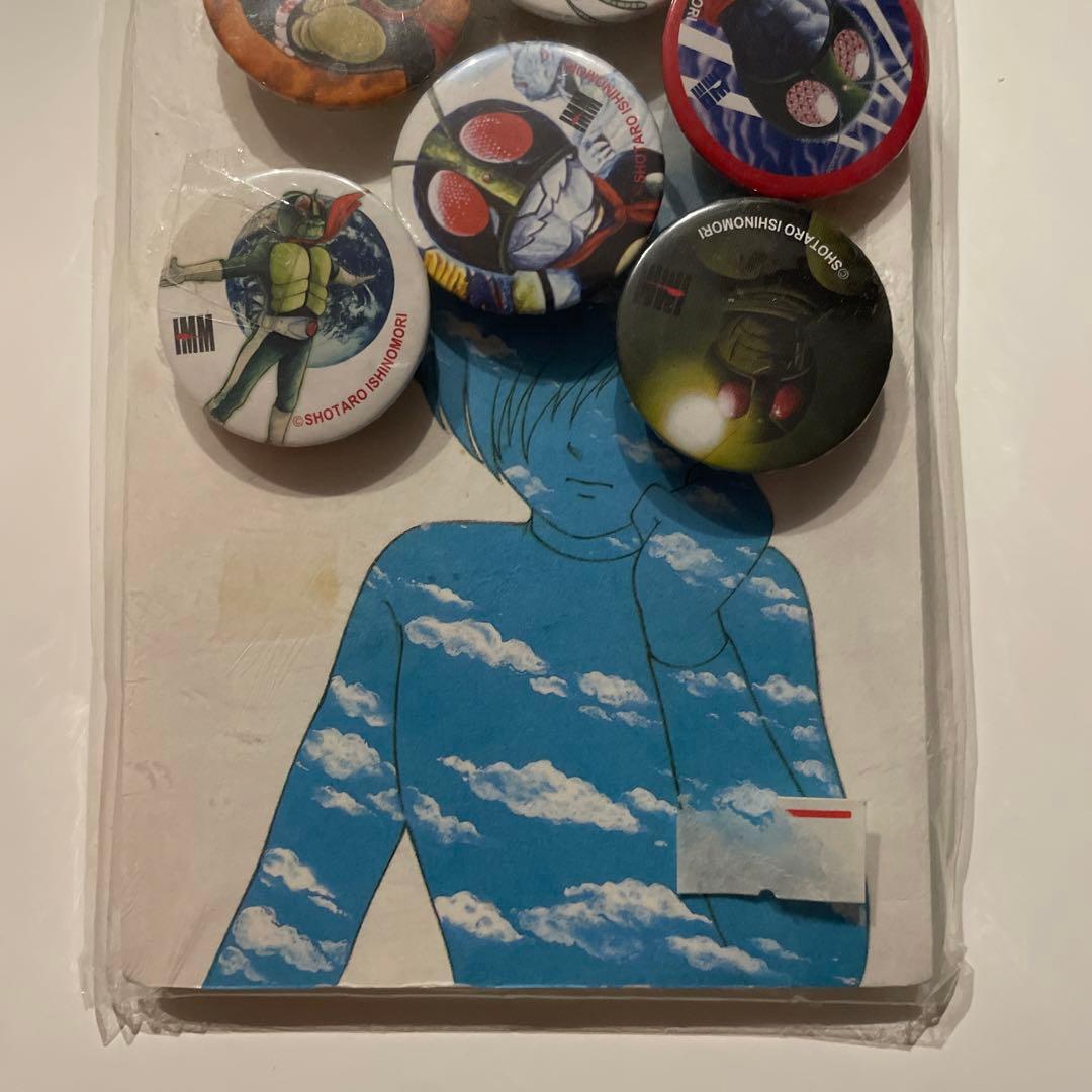 仮面ライダー　レトロ　缶バッジ　昭和