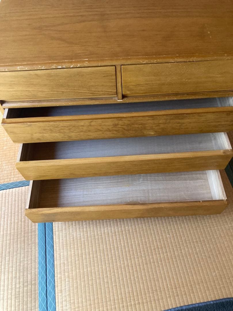 桐製 5段押し入れタンス