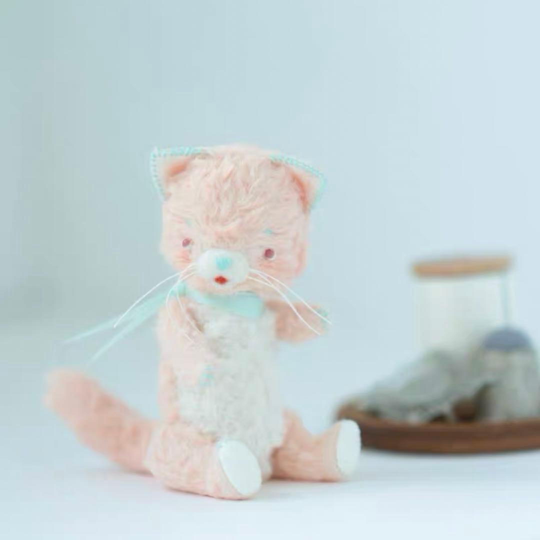 いちごソーダ仔猫 アーティストベア 海外作家様 ハンドメイド ぬいぐるみ