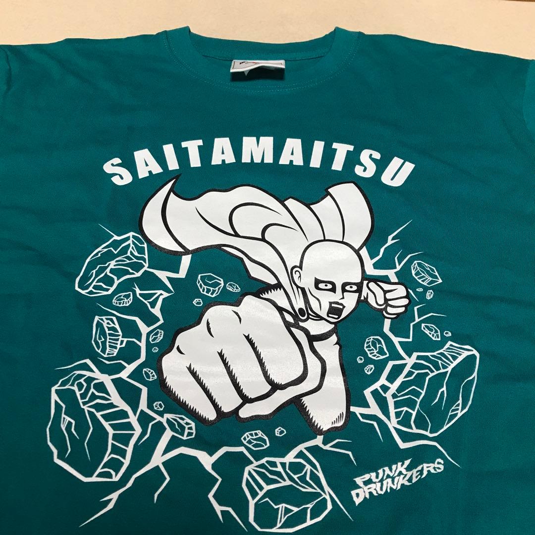 パンクドランカーズ XL ワンパンマン Tシャツ 緑 punk drunkers