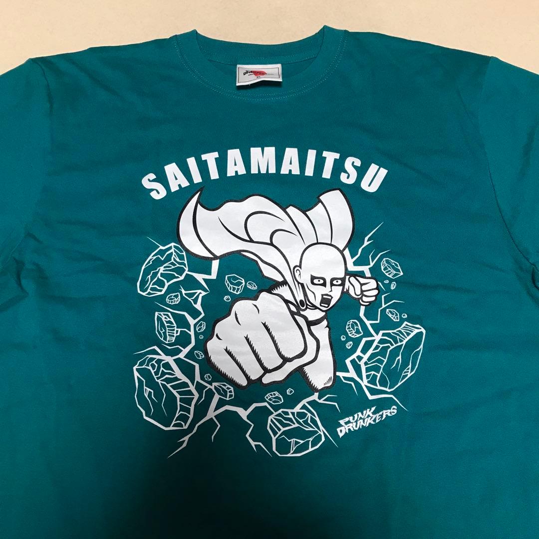 パンクドランカーズ XL ワンパンマン Tシャツ 緑 punk drunkers