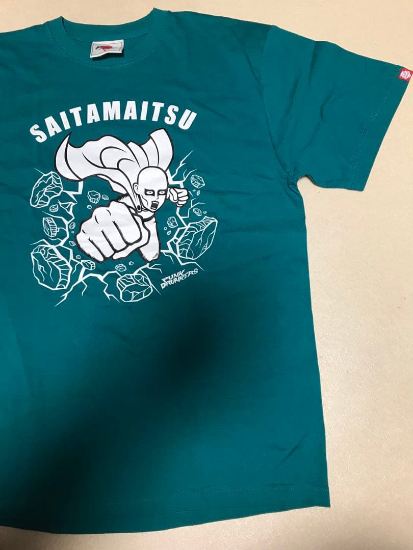 パンクドランカーズ XL ワンパンマン Tシャツ 緑 punk drunkers