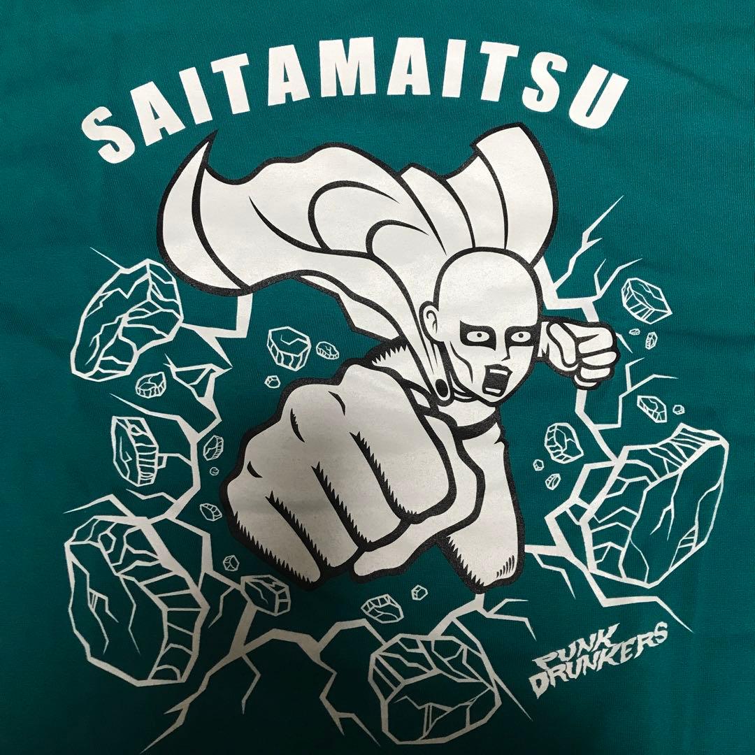 パンクドランカーズ XL ワンパンマン Tシャツ 緑 punk drunkers