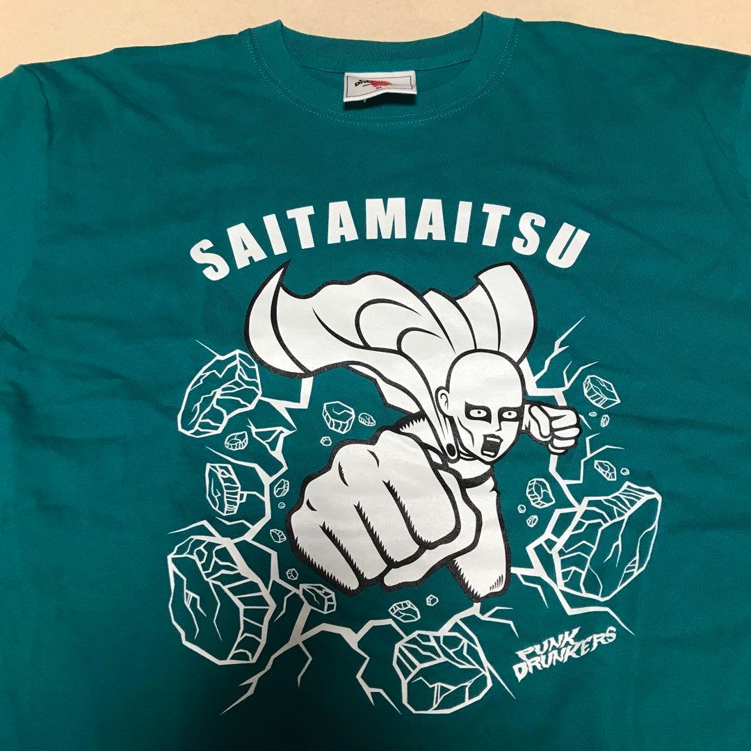 パンクドランカーズ XL ワンパンマン Tシャツ 緑 punk drunkers