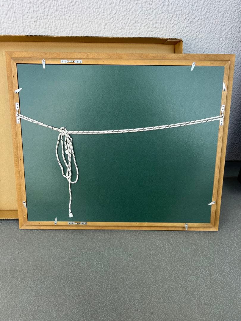 ★山の風景画★木製フレーム 油彩 油絵