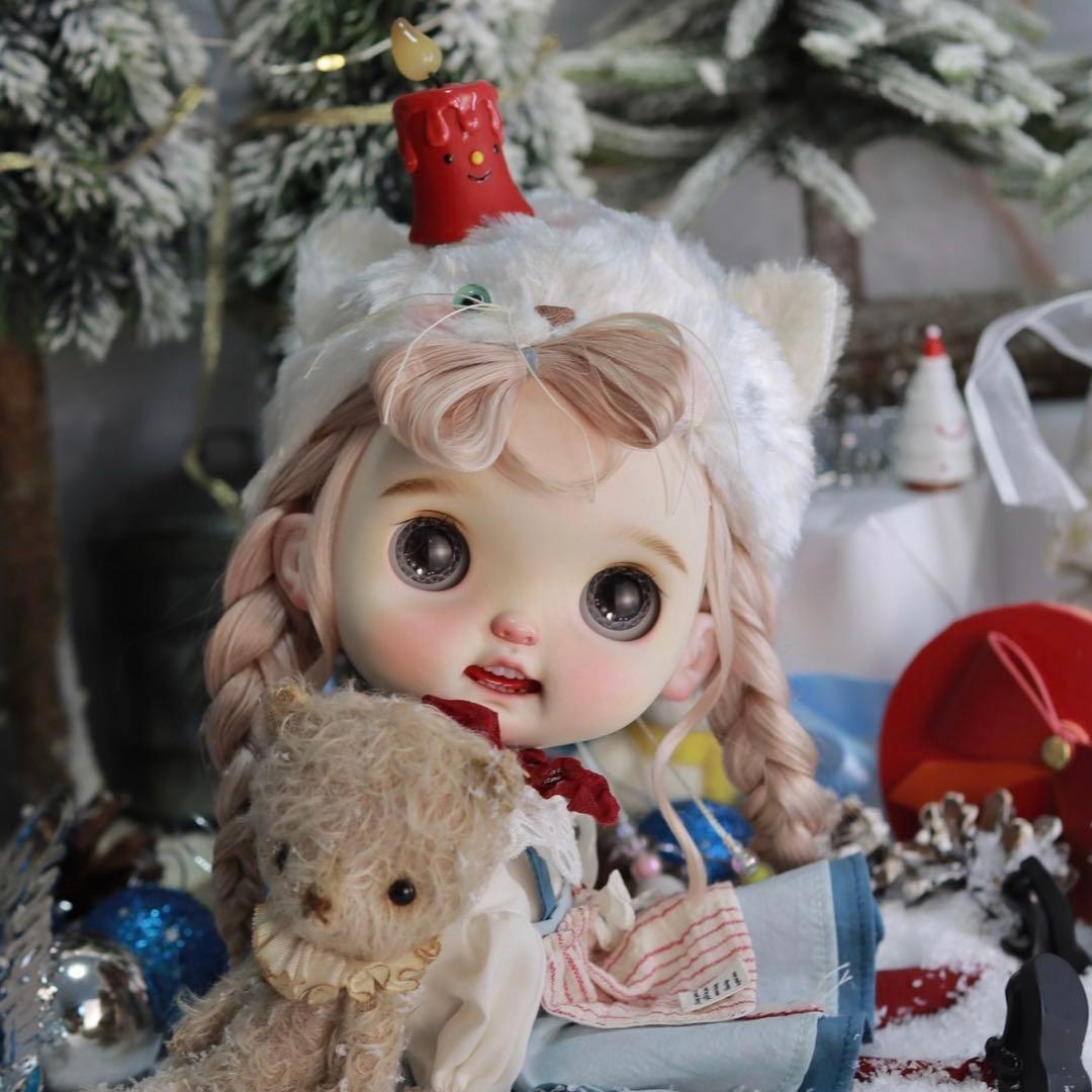 カスタムブライス かわいい 海外作家様 笑顔 幼い 雪猫ちゃん フルセット