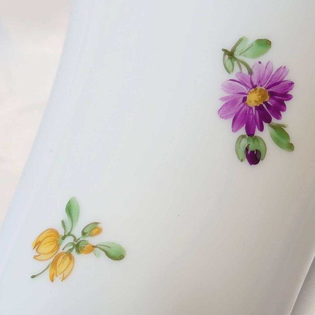 花瓶 花活け 2コ HOCHST ヘキスト ハンドペイント 花の模様【2429】