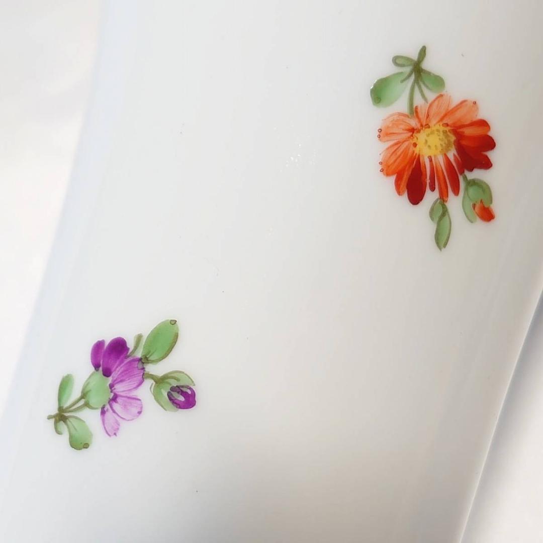 花瓶 花活け 2コ HOCHST ヘキスト ハンドペイント 花の模様【2429】