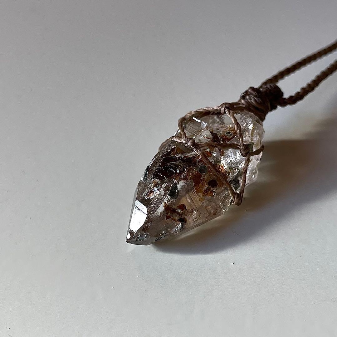 ヒマラヤ水晶 ガネッシュヒマール ＊ マクラメペンダント ネックレス 31