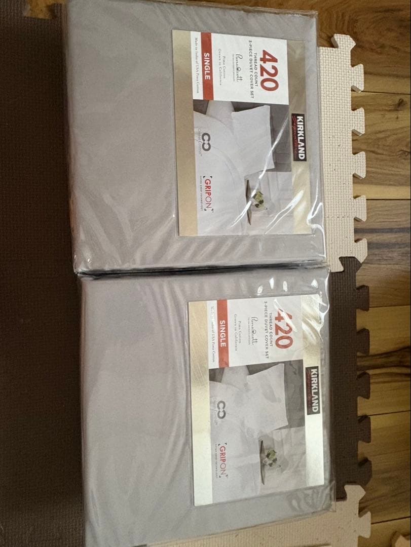 コストコ　カークランド　シングル　ベッドシーツ3点セット✖︎2点 HIDE