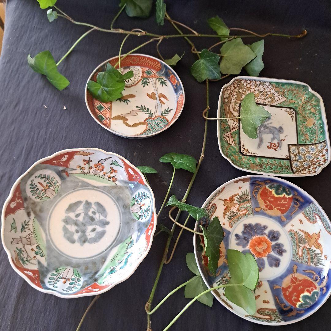 「ご成約者」です。 ご注意ください。「古伊万里色絵皿の競演！」 皿4客セッ