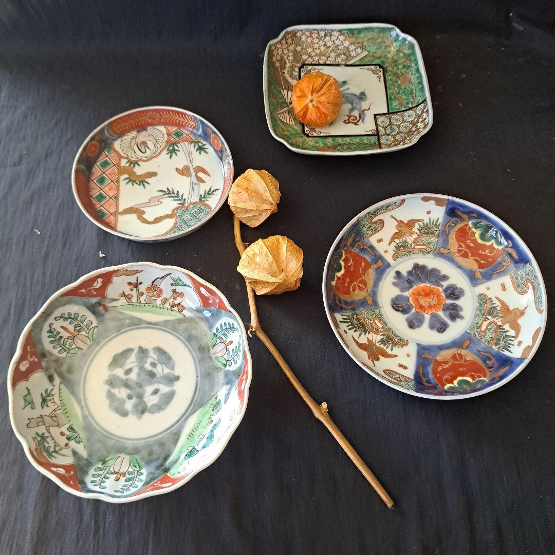 「ご成約者」です。 ご注意ください。「古伊万里色絵皿の競演！」 皿4客セッ