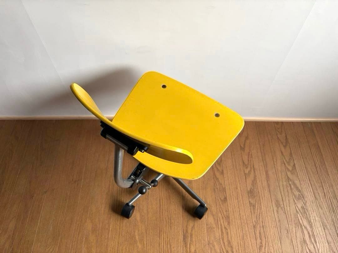 北欧ヴィンテージ KEVI ケヴィチェア イエロー 4本脚 アンティーク レトロ