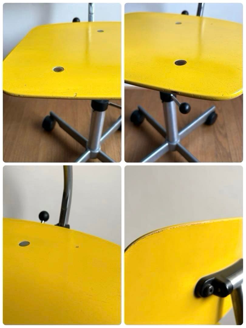 北欧ヴィンテージ KEVI ケヴィチェア イエロー 4本脚 アンティーク レトロ