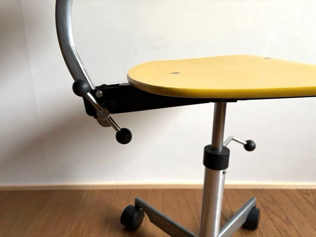 北欧ヴィンテージ KEVI ケヴィチェア イエロー 4本脚 アンティーク レトロ