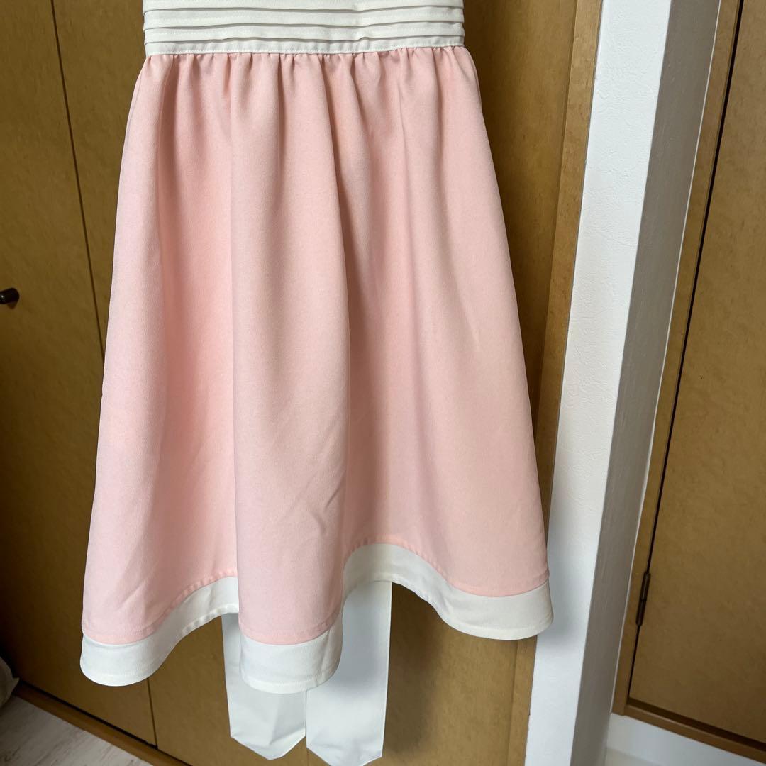 新品未使用タグ付き　アームボーテ　エプロン　ピンク　ホワイト　定価16,500円